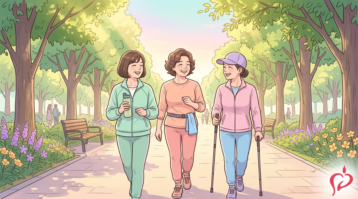 갱년기 증상 10가지와 호르몬 치료 — 성남 여성병원 분당제일여성병원 갱년기 클리닉 안내 일러스트