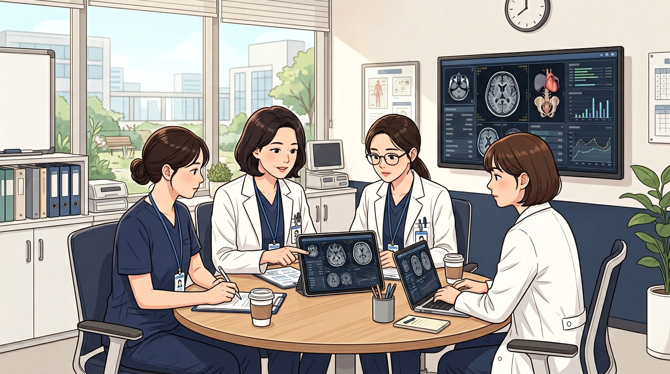 임신 초기 착상 과정 일러스트